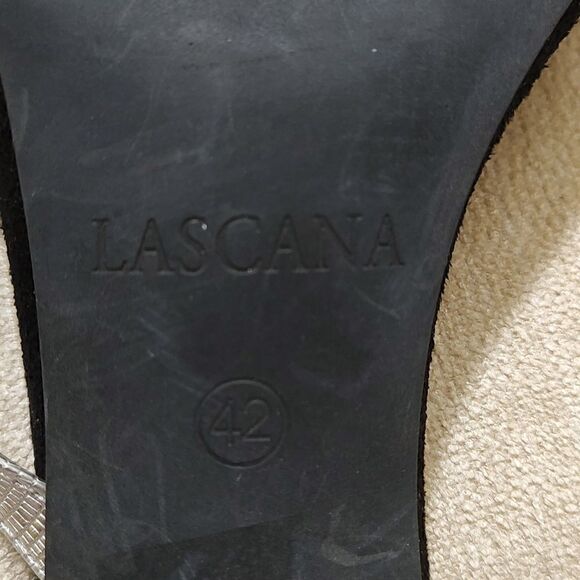 Lascana Black and Silver Strappy Heel Sandals Special Occasion Shoes - Picture 8 of 9